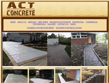 Tablet Screenshot of actconcrete.com